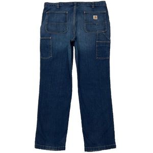 Carhartt 40X32 Rugged Flex Relaxed Fit Carpenter Blue Jeans